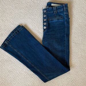 Pilcro by Anthropologie Denim High Rise Trouser Bootcut jeans